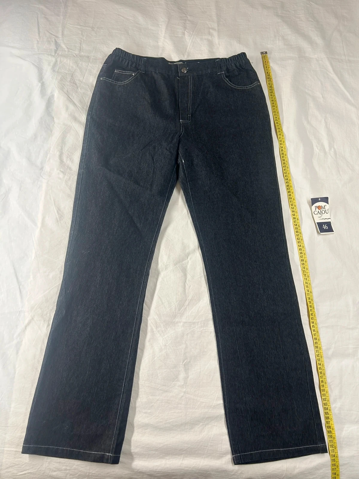 Jean droit noir pom’cajou taille 46 neuf